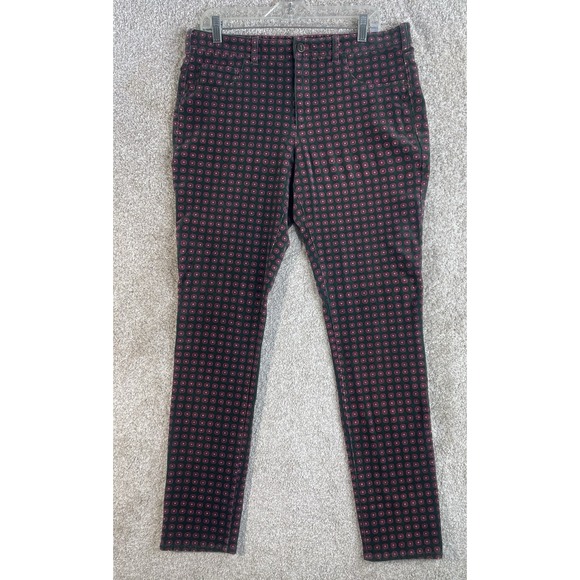 Pilcro Pants - Pilcro & The Letterpress Pants 32 Women's Anthro Medallion Print Corduroy Serif